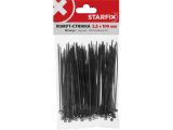 Watch image 3 Self-locking nylon cable ties 2,5х100(black) 100pcs/bag STARFIX