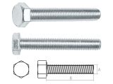 Hex bolt M6х12 class 5.8 DIN 933 zinc plated (20 kg/carton) STARFIX