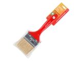 Flat brush 3&quot;-75mm, natural white bristle (for walls, facades), wooden handle Startul Master