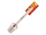 Round brush 16# -55mm, natural white bristle, wooden handle Startul Master