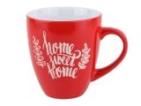 Ceramic mug, 400 ml, Favorite house, red, PERFECTO LINEA