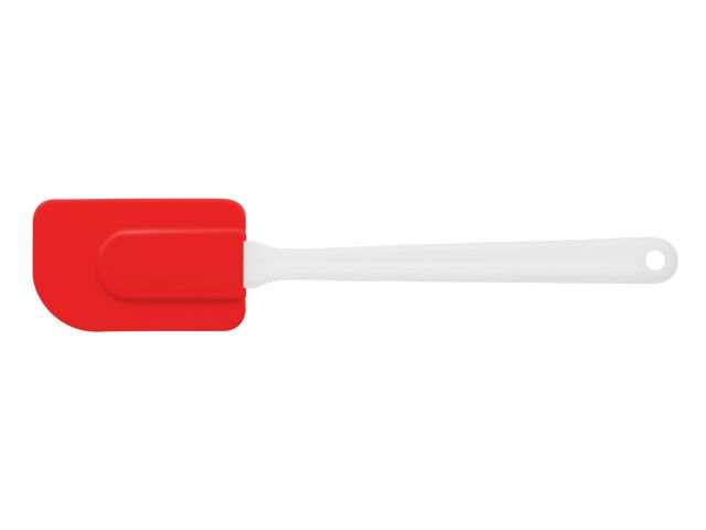 Silicone spatula, 24.5 x 5 cm, red, PERFECTO LINEA