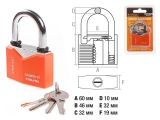 Rhombic type chrome plated iron padlock 60mm Startul Master