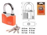 Rhombic type chrome plated iron padlock 40mm Startul Master