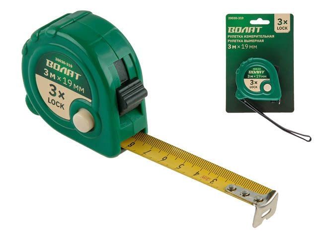 Steel tape measure 3m/19mm Volat