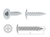 Modified truss head screw zinc plated sharp point 4.2х13 (16000 pcs/carton) STARFIX