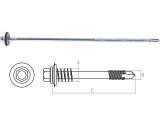 Sandwich panel screw zinc plated 6.3/5.5х205 (500 pcs/carton) STARFIX