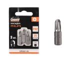 Screwdriver bit PH2 25mm (3PCS/SET) GEPARD