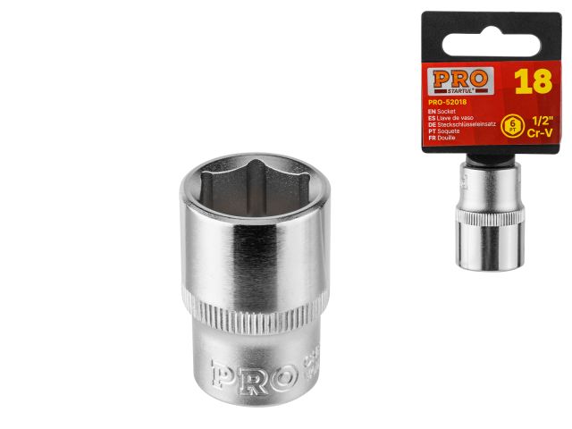 Socket 1/2&quot;  6pt. 19mm PRO STARTUL