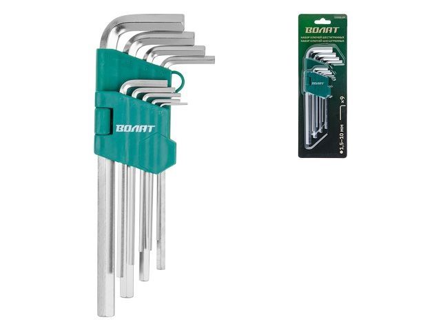 Hex key set 1.5-10mm 9pcs VOLAT