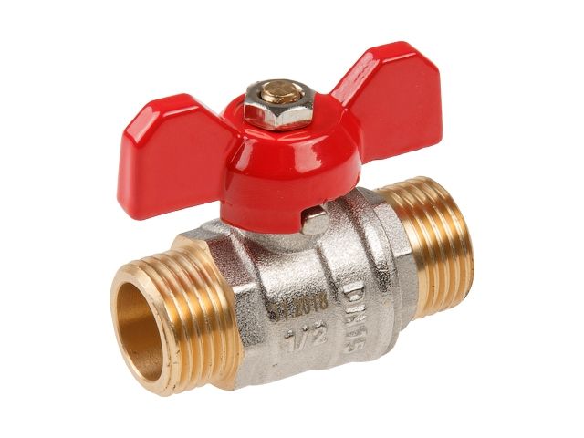 Ball valve 1/2" m.-m. flag handle PN30, AV Engineering