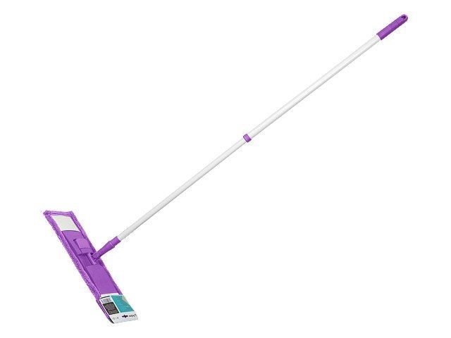 Microfiber flat mop, purple, PERFECTO LINEA