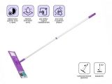 Microfiber flat mop, purple, PERFECTO LINEA