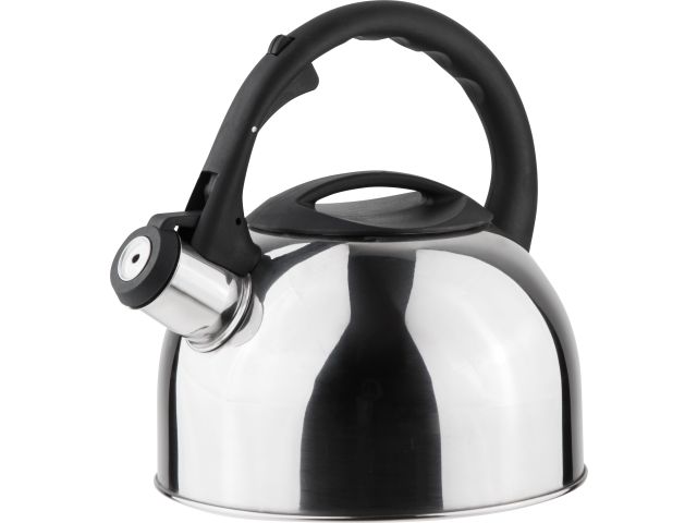 Whistling kettle, stainless steel, 2.5 L, Magnum series, metallic silver, PERFECTO LINEA