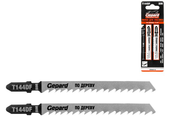 Jig saw blades for wood T144DF (2PCS/SET) GEPARD