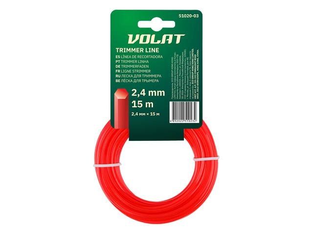 Trimmer line 2.40mm x15m hexagon Volat