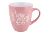 Ceramic mug, 400 ml, Favorite house, pink, PERFECTO LINEA