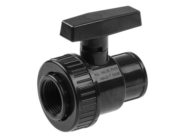 PP ball valve 1&quot; f.-f., AV Engineering