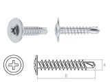 Modified truss head screw zinc plated drill point 4.2х13 (16000 pcs/carton) STARFIX