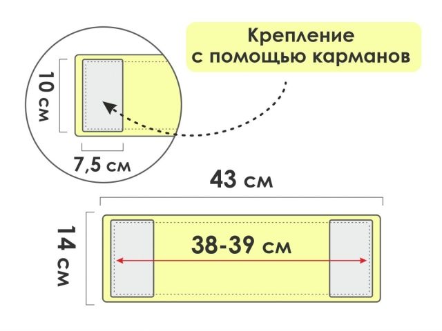 Image 2 Chenille mop refill, yellow, PERFECTO LINEA