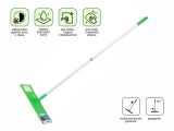 Microfiber flat mop, green, PERFECTO LINEA