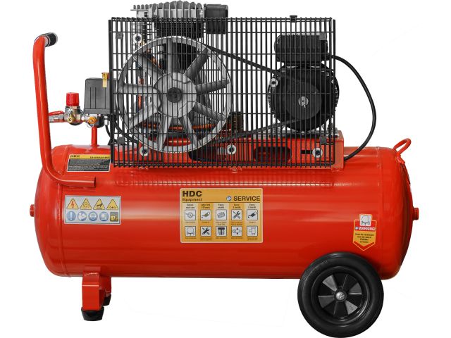 Image 4 Air compressor HDC HD-A071 belt drive