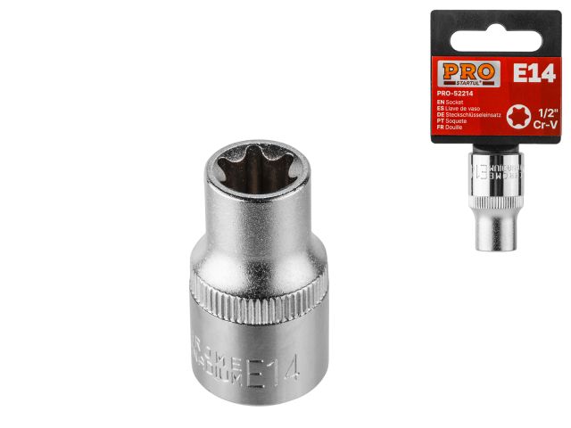 Star socket 1/2&quot; E14 PRO STARTUL