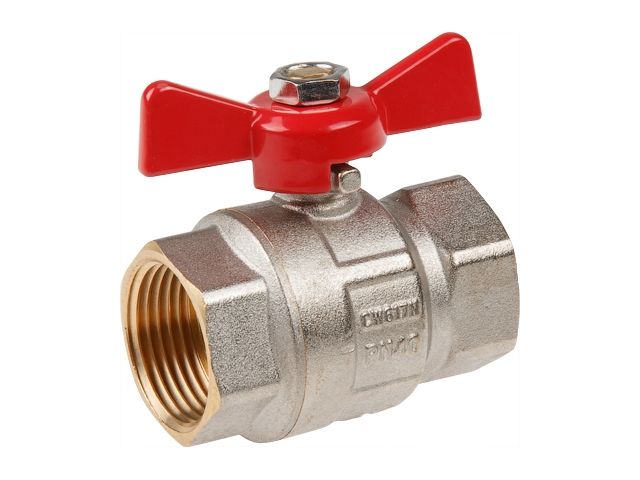 Ball valve 1" f.-f. flag handle PN40, AV Engineering