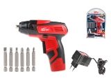 Cordless screwdriver WORTEX BS 4536-1 Li with bits set