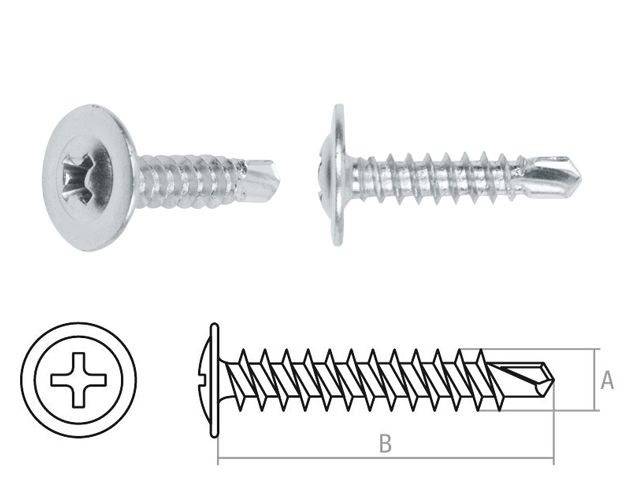 Modified truss head screw zinc plated drill point 4.2х51 (5500 pcs/carton) STARFIX