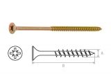 Chipboard screw yellow zinc plated 6.0х120 (1000 pcs/carton) STARFIX