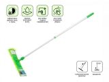 Chenille flat mop, green, PERFECTO LINEA