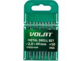 Metal drill bit HSS 2.0х24х49mm (10PCS/SET) ВОЛАТ