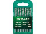 Metal drill bit HSS 2.5х30х57mm (10PCS/SET) ВОЛАТ