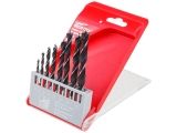 Drill bits set for wood WORTEX, 8 pcs.