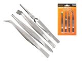 Tweezer set 4pcs STARTUL STANDART