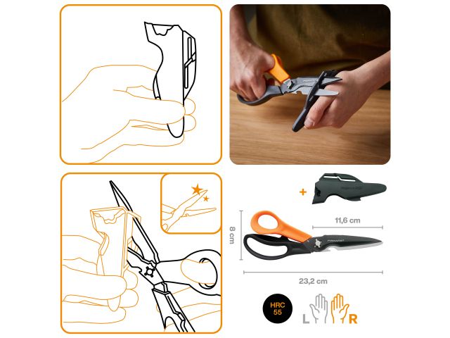 Image 9 Cuts+More Multi-tool Scissors 23cm