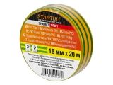 PVC insulation tape 18mmx20m yellow-green STARTUL PROFI