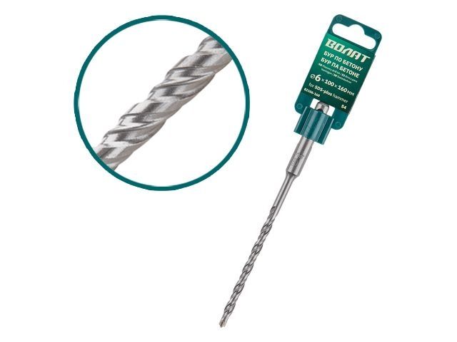 SDS-plus drill bit 6х100х160mm ВОЛАТ