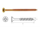 Chipboard screw yellow zinc plated 4.5х80 (2000 pcs/carton) STARFIX