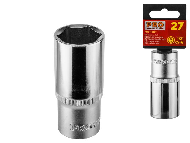 Socket 1/2&quot; 6pt. 27mm deep PRO STARTUL