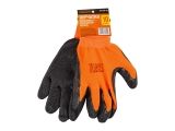 Working gloves, nylon liner, latex coated, size 9 STARTUL