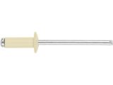 Blind rivet 4.0х10 alum/steel zinc plated RAL 1015 (50 pcs/polybag) STARFIX