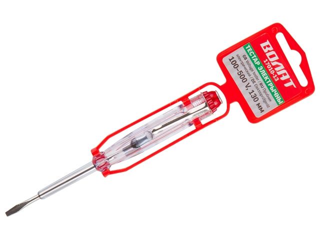 Screwdriver voltage tester 100-500V 130mm VOLAT