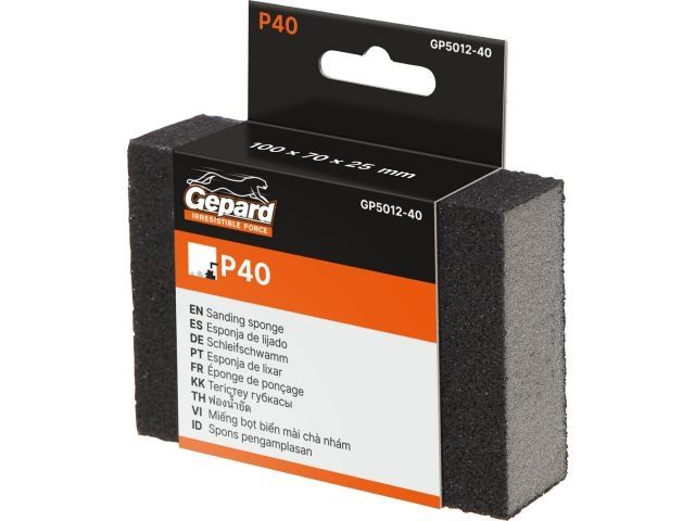 Sanding sponge 100х70х25mm Р40 grit GEPARD