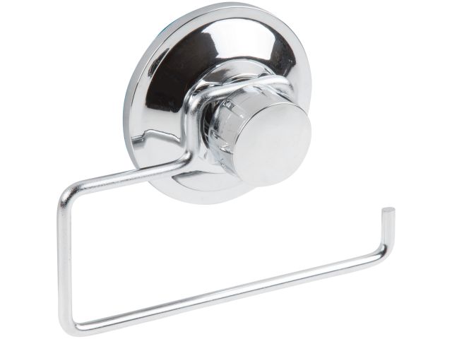 Toilet paper holder with suction cup, chrome plated steel, FIX LOCK, PERFECTO LINEA