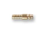 Air hose fitting QR male to 10mm hose tail (brass) ECO