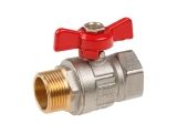 Ball valve 3/4&quot; m.-f. flag handle PN40, AV Engineering