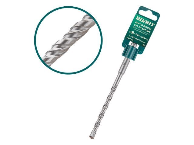 SDS-plus drill bit 8х100х160mm ВОЛАТ