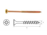 Chipboard screw yellow zinc plated 5.0х100 (1500 pcs/carton) STARFIX